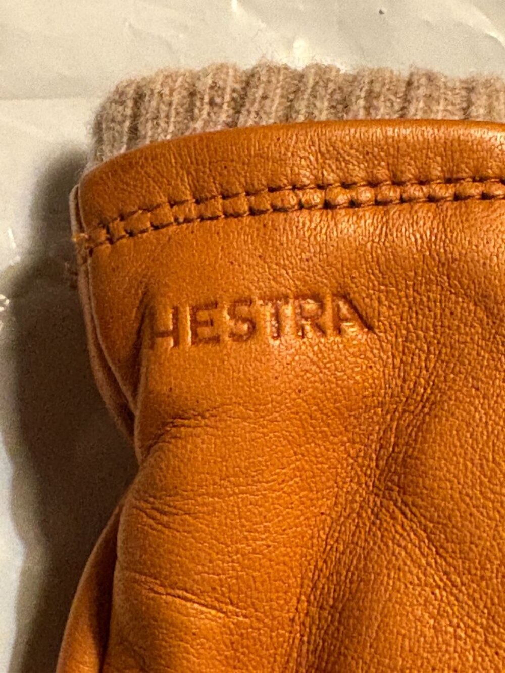 Hestra Man's Touch Screen Leather Gloves Nappa Leather PrimaLoft insulationSz 11